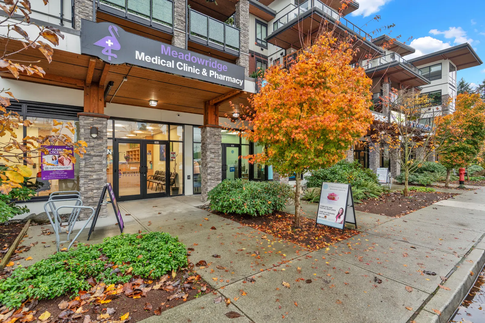 Meadowridge Medical Clinic and Pharmacy storefront on 191 Street